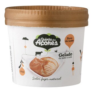 Quinta dos Açores Gelado de Doce de Leite e Nata embalagem 150 ml
