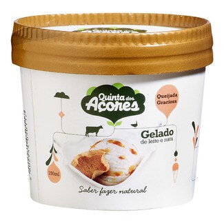 Quinta dos Açores Gelado Queijada Graciosa de Leite e Nata embalagem 150 ml