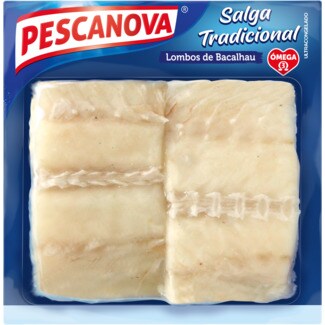 Pescanova Lombos de Bacalhau do Atlântico embalagem 600 g