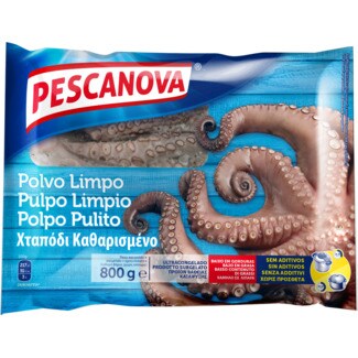 Pescanova Polvo Limpo embalagem 800 g