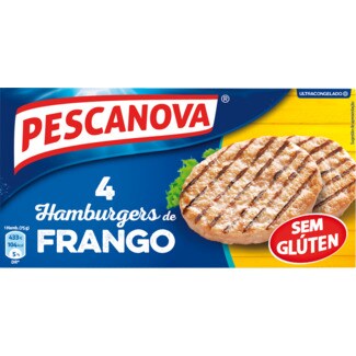 Pescanova Hamburguers de Frango sem Glúten embalagem 300 g