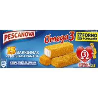 Pescanova Barrinhas de Pescada Ómega 3 15 Unidades embalagem 450 g