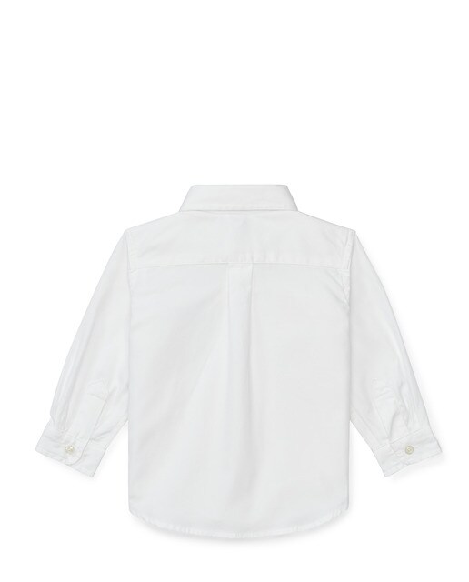 Camisa de bebé niño Polo Ralph Lauren en blanco