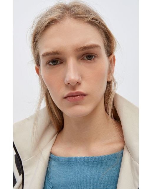 Jersey de mujer liso cuello barco