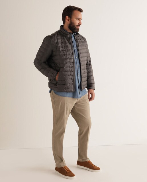 Chino de hombre regular beige tallas grandes