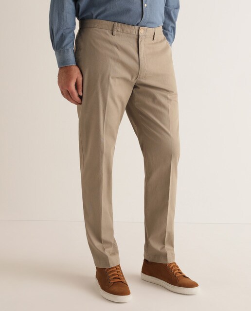 Chino de hombre regular beige tallas grandes