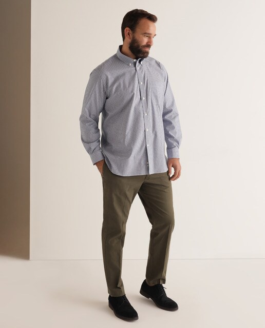 Chino de hombre regular kaki tallas grandes