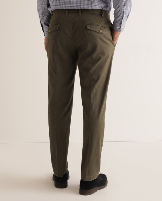 Chino de hombre regular kaki tallas grandes