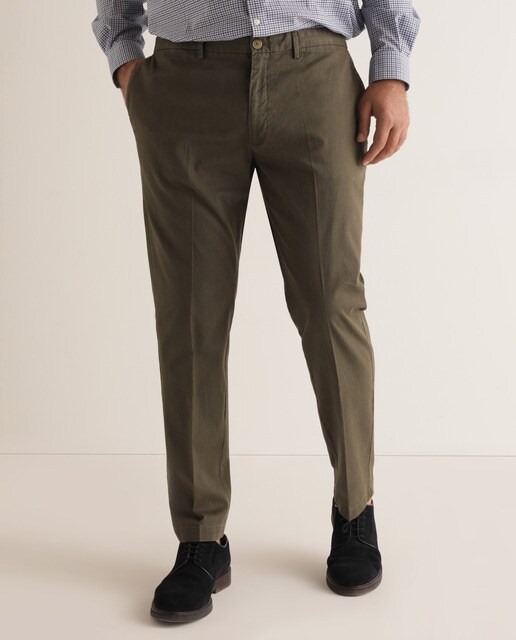 Chino de hombre regular kaki tallas grandes