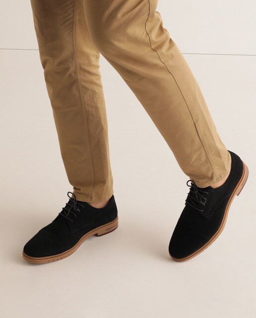 Zapatos de cordones de hombre Dustin de piel en color azul marino