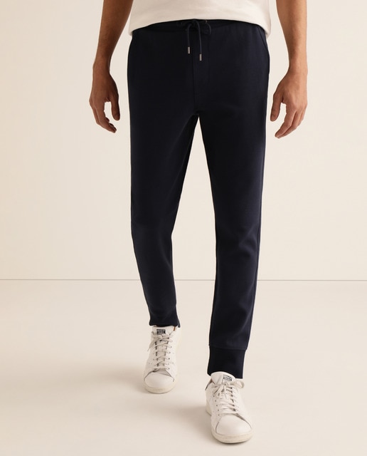 Calças sportswear slim azuis de homem