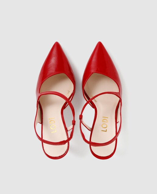 Zapatos de salón de mujer Lodi de charol rojo