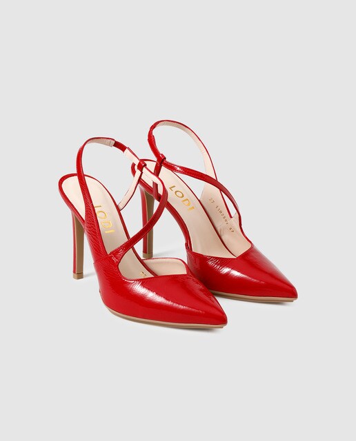 Zapatos de salón de mujer Lodi de charol rojo