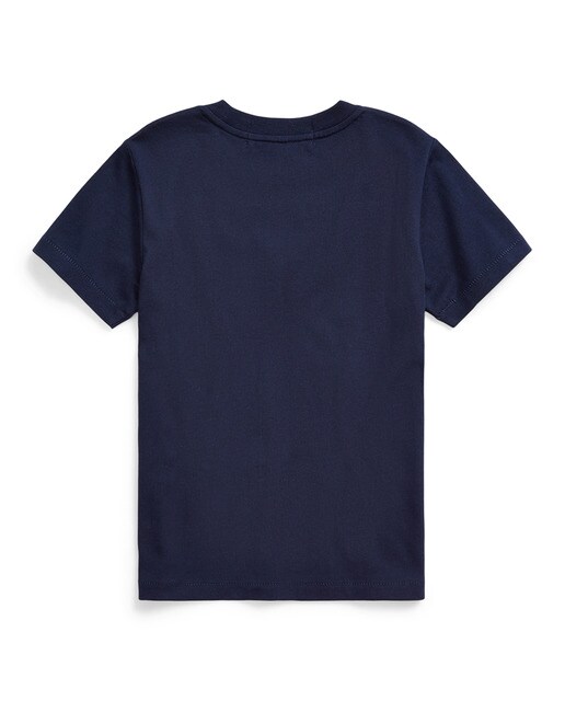 T-shirt de menino em azul com estampado
