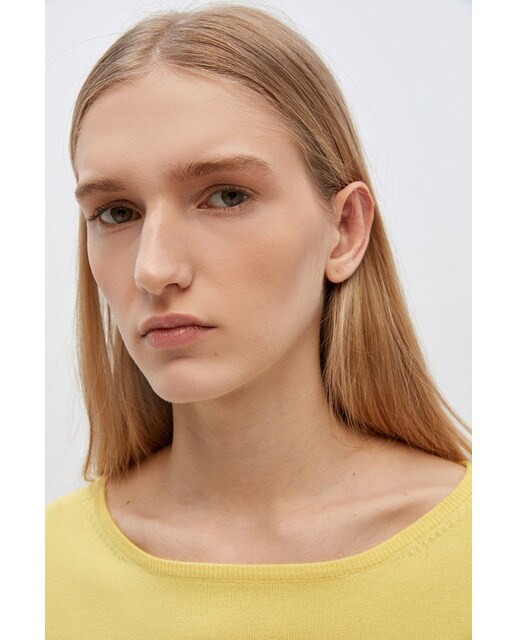 Jersey de mujer liso cuello barco