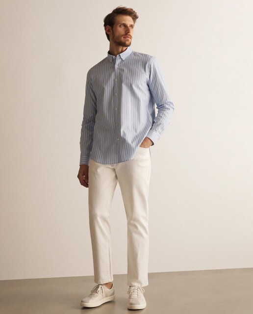 Vaquero de hombre Dustin regular blanco