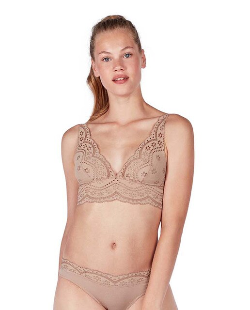 Bralette Nature Love de renda natural