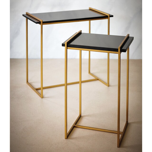 Mesa auxiliar rectangular de mármol Ouro El Corte Inglés