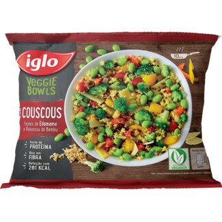 Iglo Couscous e Feijões de Edamame Veggie Bowls embalagem 350 g