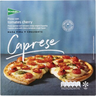 El Corte Inglés Pizza Caprese com Tomates Cereja embalagem 375 g