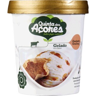 Quinta dos Açores Gelado Queijada Graciosa de Leite e Nata embalagem 500 ml