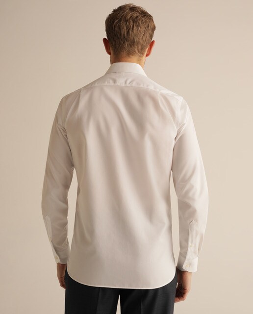 Camisa Non Iron de hombre classic lisa blanca