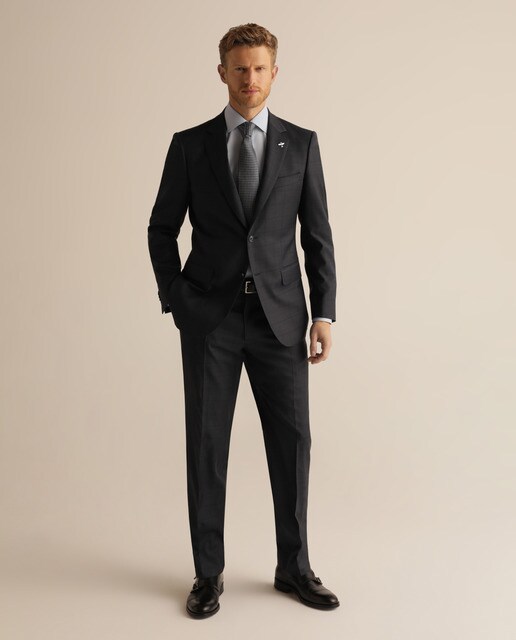 Camisa Non Iron de hombre Emidio Tucci classic lisa azul