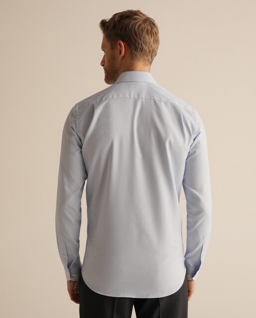 Camisa de hombre Emidio Tucci classic lisa azul