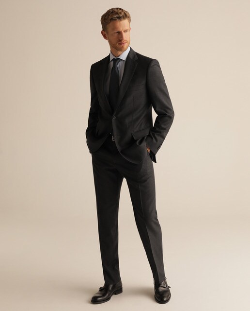 Camisa de hombre Emidio Tucci classic lisa azul