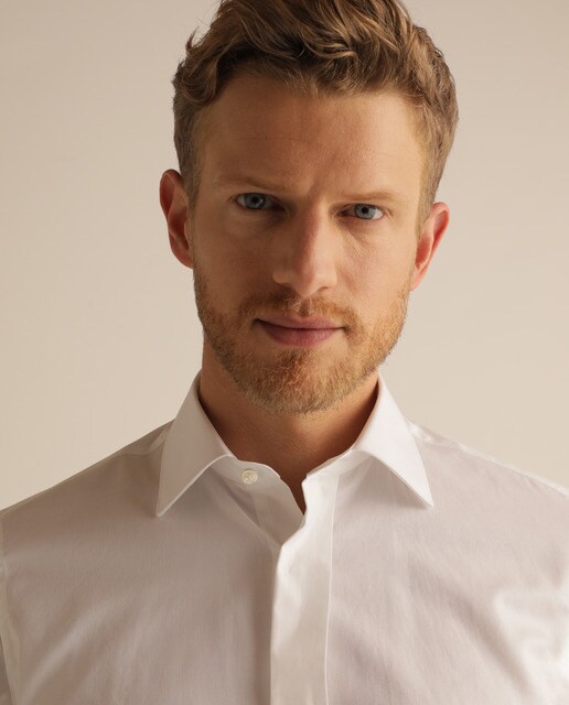 Camisa de hombre Emidio Tucci classic lisa blanca