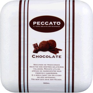 Peccato Gelado de Chocolate embalagem 500 ml
