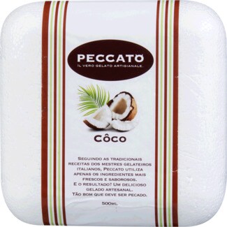 Peccato Gelado de Côco embalagem 500 ml