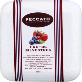 Peccato Gelado de Frutos Silvestres embalagem 500 ml