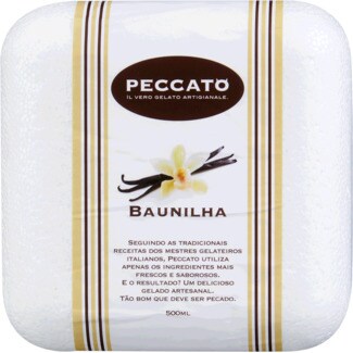 Peccato Gelado de Baunilha embalagem 500 ml