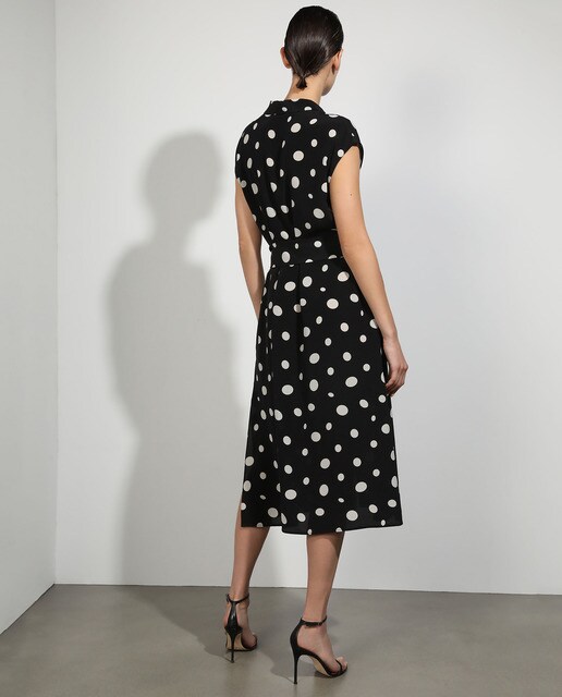 Vestido camisero 100% seda