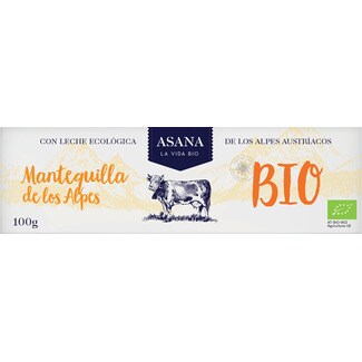 Asana Manteiga dos Alpes Biológica embalagem 100 g