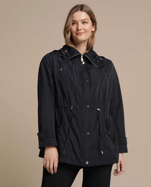 Parka curta leve de mulher tamanhos grandes