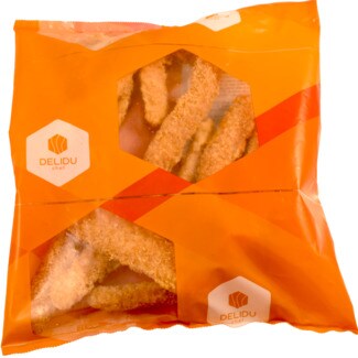 Delidu Tiras Crocantes de Frango Panado embalagem 500 g