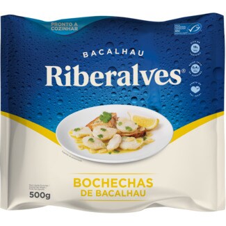 Riberalves Bochechas de Bacalhau embalagem 500 g