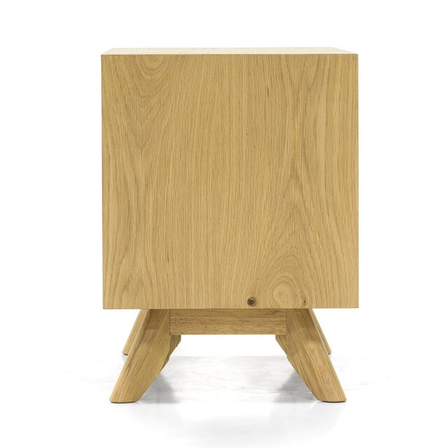 Mesita de noche de roble con cajón Anton Room - El Corte Inglés