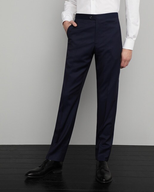 Traje de chaqué de ceremonia de hombre classic liso azul