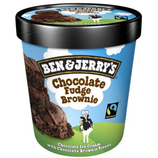 Ben & Jerry's Gelado de Chocolate Fudge Brownie embalagem 465 ml