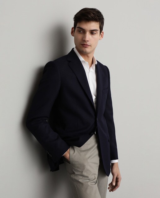 Americana de hombre Emidio Tucci regular de saco azul