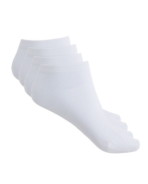 Pack de dos pares de calcetines de mujer Punto Blanco de algodón mermerizado