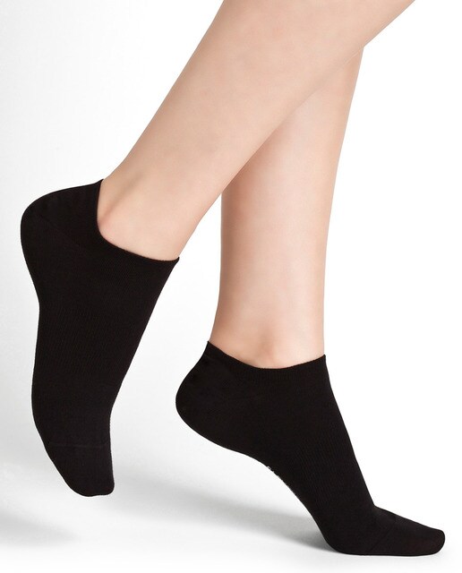 Pack de dos pares de calcetines tobilleros de mujer Bleuforêt negros