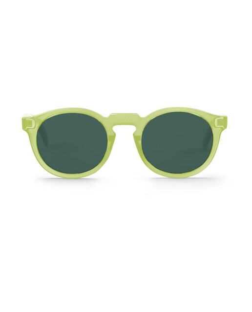 Gafas de sol unisex Mr. Boho pantos en verde lima translucido