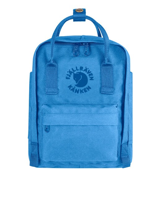 Mochila unissexo Re-Kånken Mini de poliéster reciclado azul