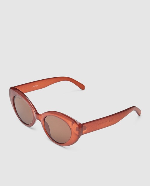 Gafas de sol de mujer Jo & Mr. Joe cat eye en marrón translucido
