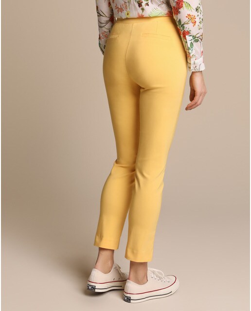 Pantalón pitillo de mujer con cintura elástica