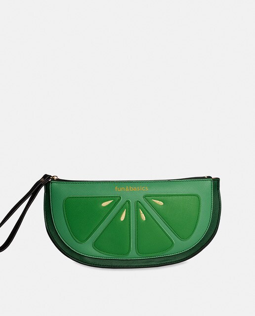 Estuche lima Fun & Basic en verde con cremallera